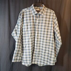 JOS A BANK Traditional‎ Fit Mens XL Plaid Long Sleeve Button Down  Shirt Cotton
